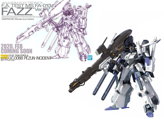 Précommande : GUNDAM - MG 1/100 Fazz Ver.Ka FA-010 - Model Kit