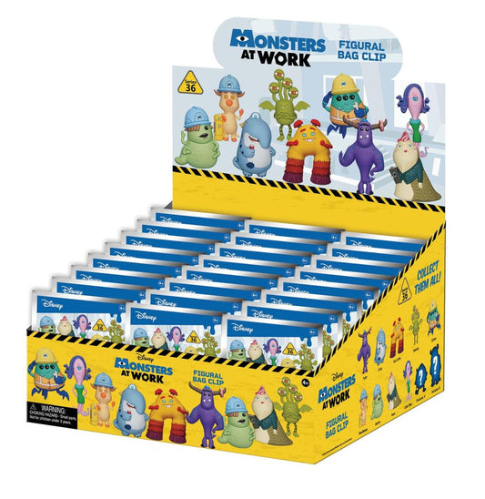 Précommande : MONSTERS AT WORK - Series 36 - 3D Foam Bag Clip (Display 24 Pcs)
