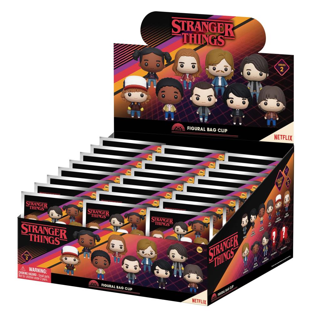 Précommande : STRANGER THINGS - Series 2 - 3D Foam Bag Clip (Display 24 Pcs)