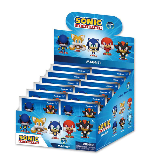 Précommande : SONIC - Series 2 - 3D Foam Magnets in blind bags (Display 12 Pcs)