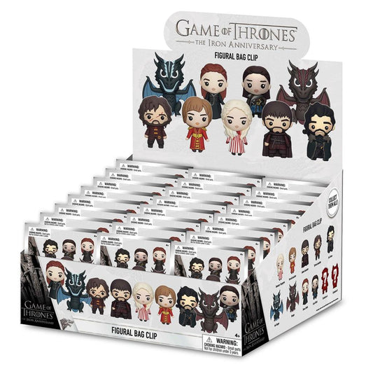 Précommande : GAME OF THRONES - Series 1 - 3D Foam Bag Clip (Display 24 Pcs)