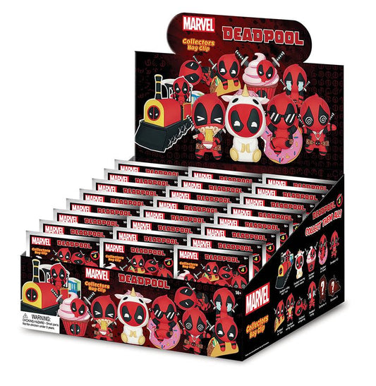 Précommande : MARVEL - Deadpool Series 4 - 3D Foam Bag Clip (Display 24 Pcs)