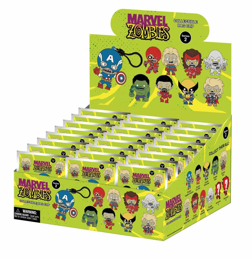 Précommande : MARVEL ZOMBIES - Series 2 - 3D Foam Bag Clip (Display 24 Pcs)
