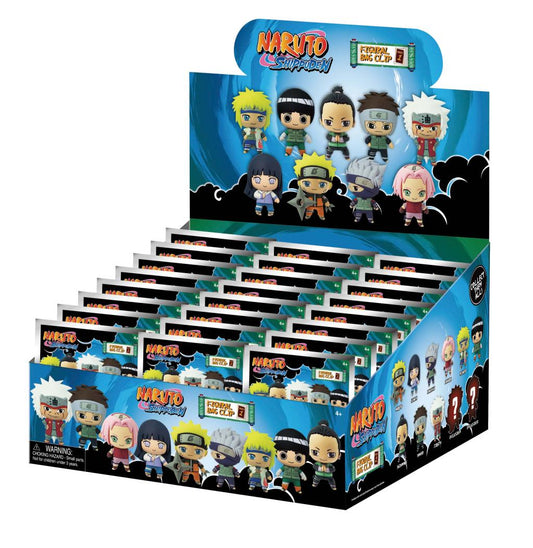 Précommande : NARUTO SHIPPUDEN - Series 1 - 3D Foam Bag Clip (Display 24 Pcs)