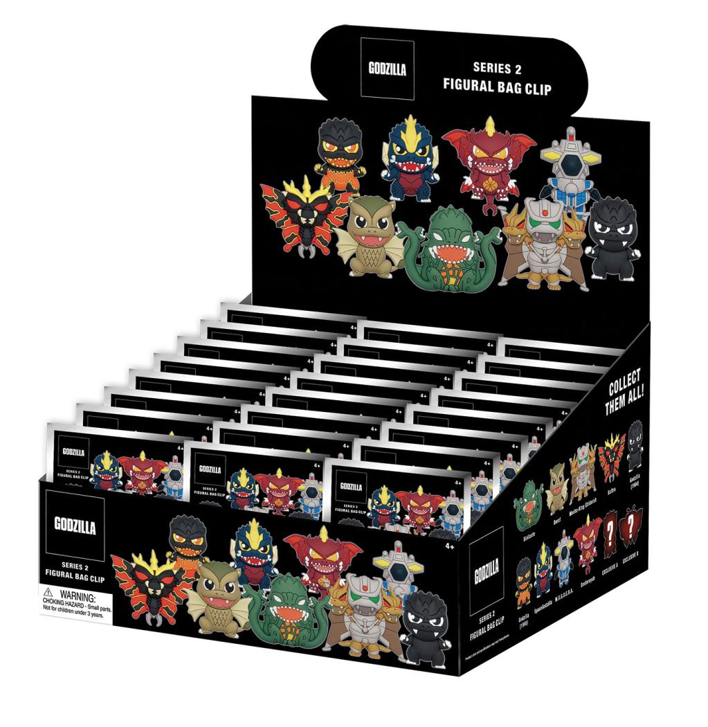 Précommande : GODZILLA - Series 2 - 3D Foam Bag Clip (Display 24 Pcs)