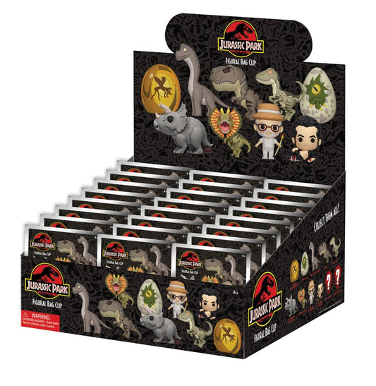 Précommande : JURASSIC PARK - Series 1 - 3D Foam Bag Clip (Display 24 Pcs)