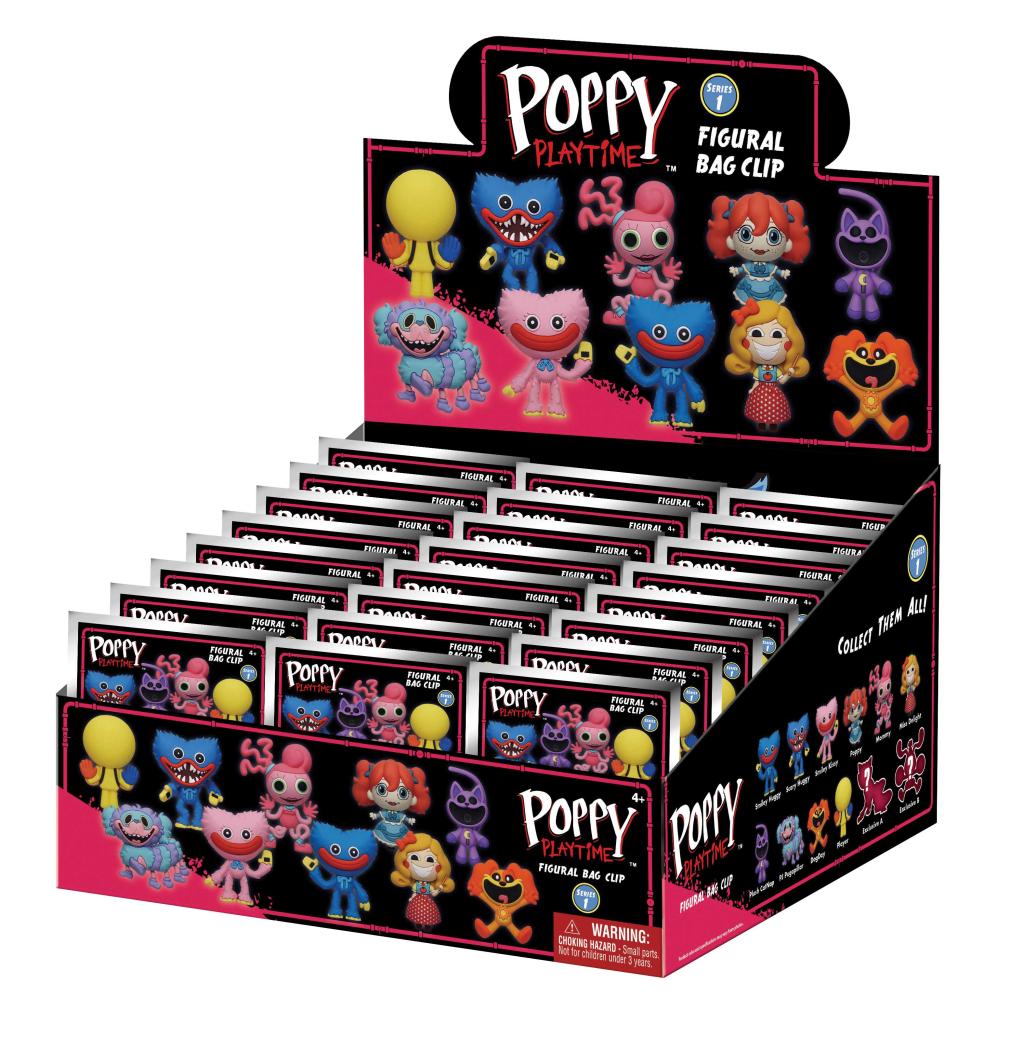 Précommande : POPPY PLAYTIME - Series 1 - 3D Foam Bag Clip (Display 24 Pcs)