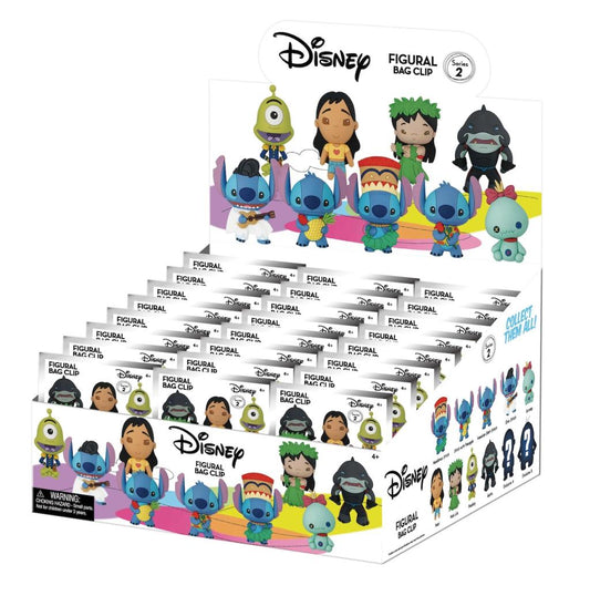 Précommande : DISNEY - Lilo & Stitch - 3D Foam Bag Clip (Display 24 Pcs)