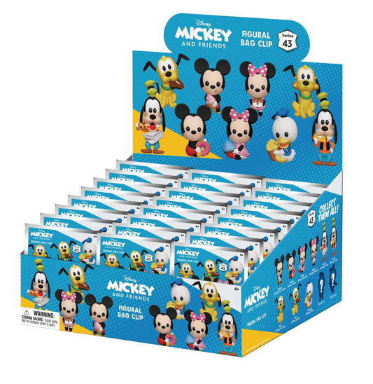 Précommande : MICKEY & AMIS - Series 43 - 3D Foam Bag Clip (Display 24 Pcs)