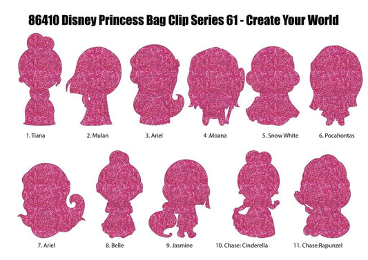 Précommande : PRINCESS - Series 64 - 3D Foam Bag Clip (Display 24 Pcs)