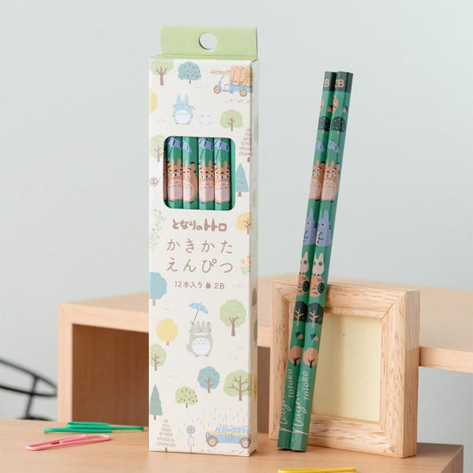 Précommande : MON VOISIN TOTORO - Totoro Forêt - Set de 12 crayons 2B