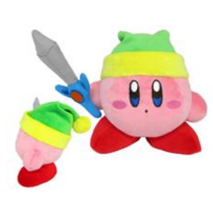 Précommande : KIRBY - Kirby avec épée - Peluche 12cm