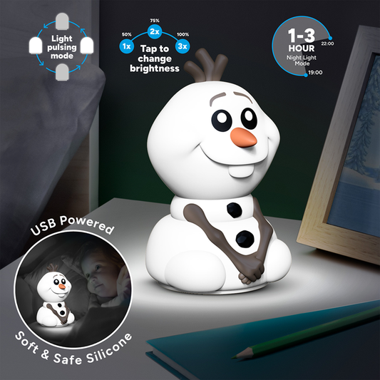 Précommande : OLAF - Lampe en Silicone Rechargeable 19cm