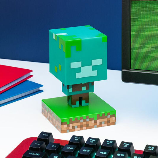 Précommande : MINECRAFT - Zombie noyé - Lampe Icone 10cm