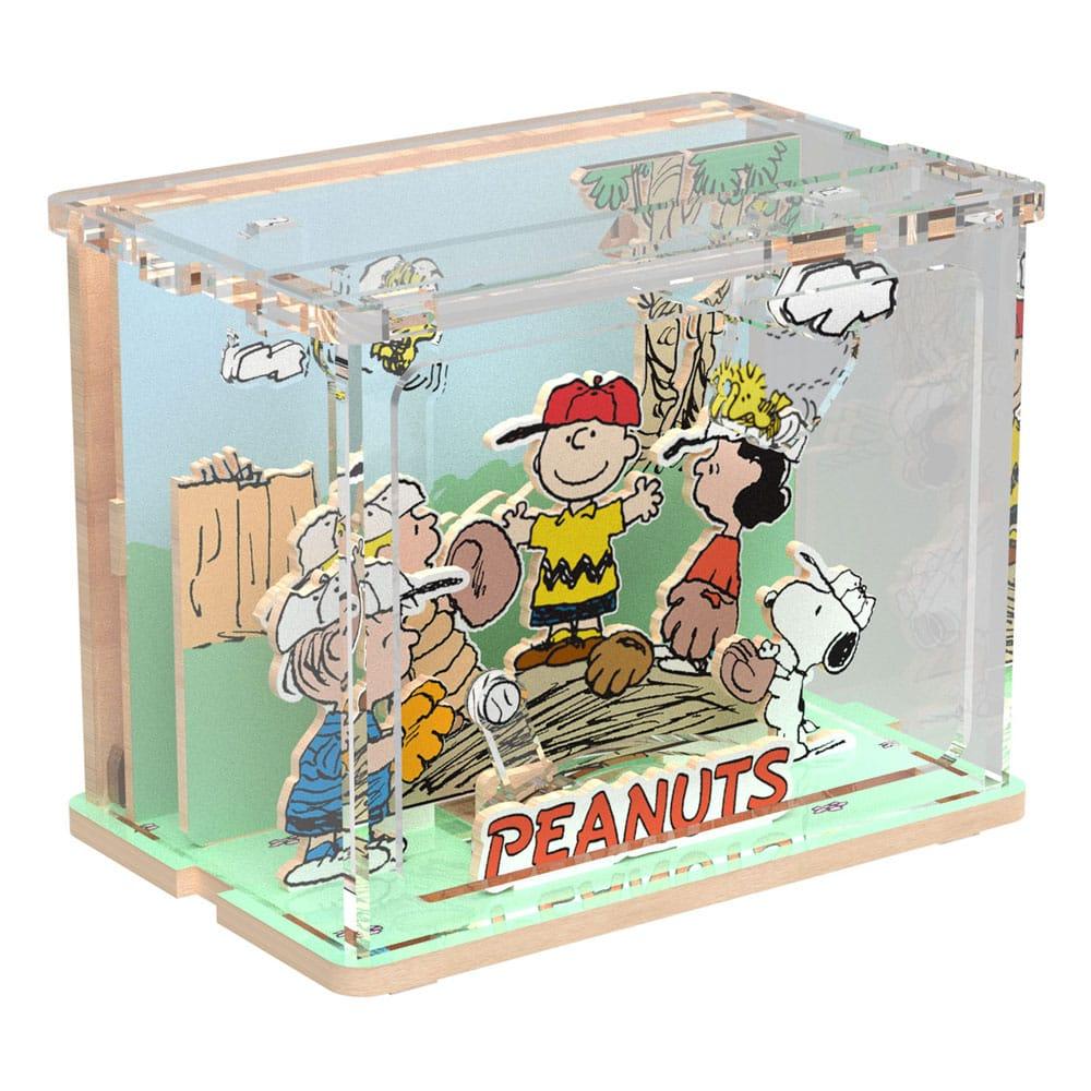 Précommande : PEANUTS - Mini Scene Baseball Time - Wood Model Kit