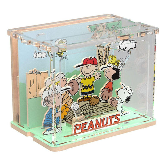 Précommande : PEANUTS - Mini Scene Baseball Time - Wood Model Kit