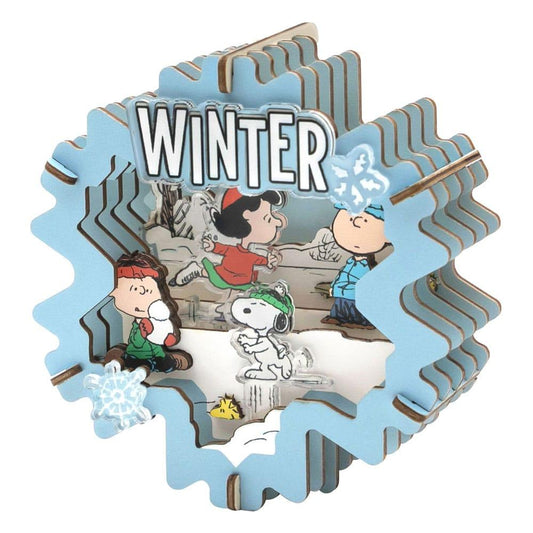 Précommande : PEANUTS - Winter Wonderland - Wood Model Kit Theater