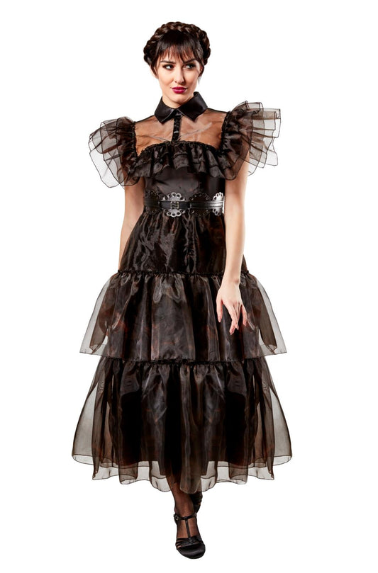 Précommande : MERCREDI - Mercredi "Robe de bal" - Déguisement adulte (M)