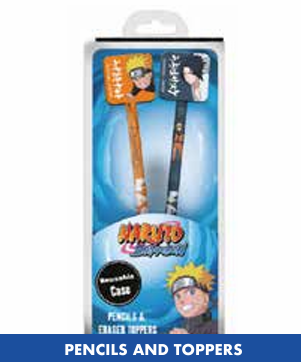 Précommande : NARUTO - Pencil & Topper 2PK