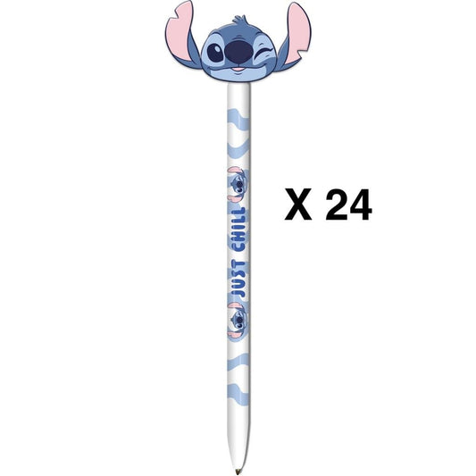 Précommande : LILO & STITCH - Pencil & Topper Display  (24 Bics)