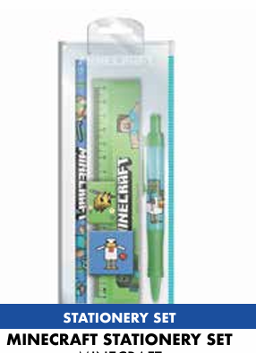 Précommande : MINECRAFT - Set papeterie