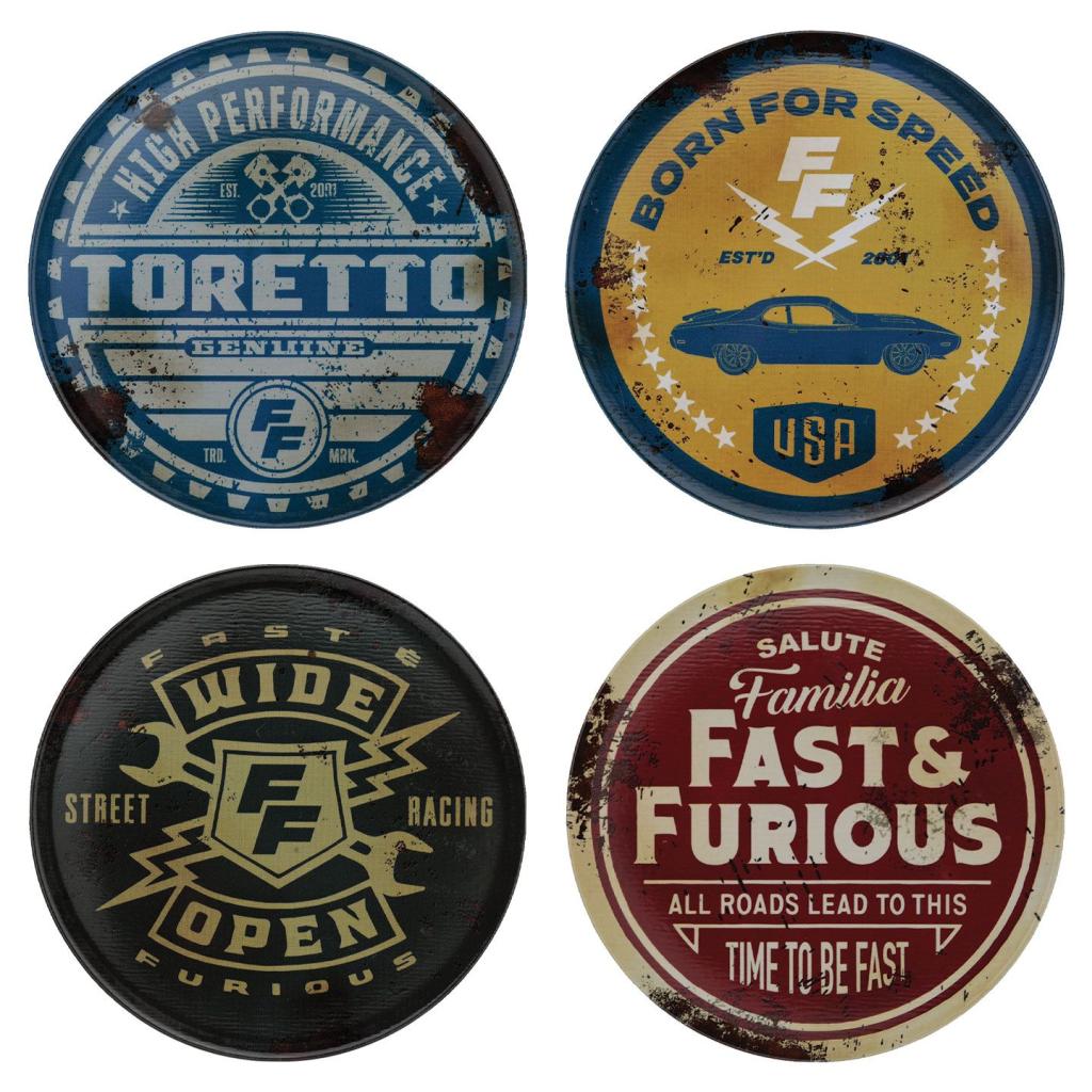 Précommande : FAST & FURIOUS - Set de 4 Sous-verre - Edition Limitée