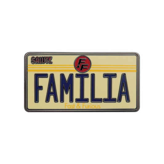 Précommande : FAST & FURIOUS - Familia License Plate - Pin's Edition Limitée