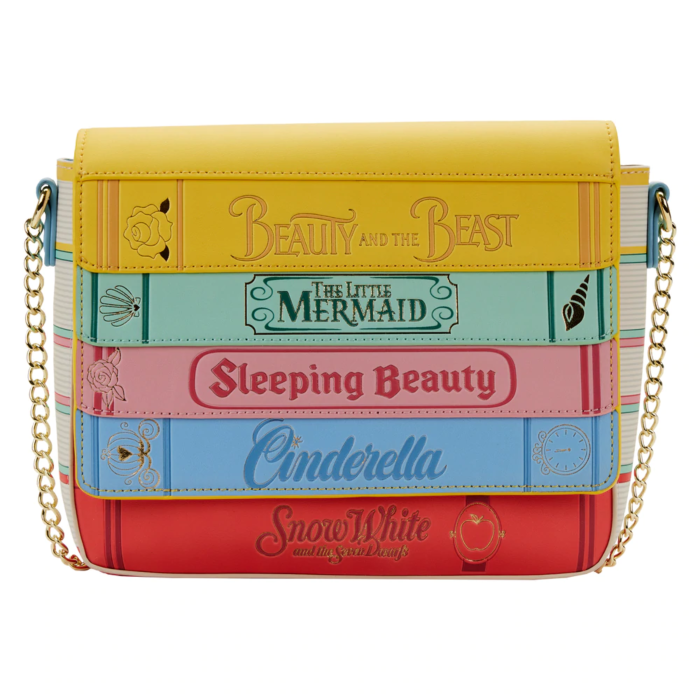 Précommande : DISNEY - Princess Books - Sac bandoulière LoungeFly '24x20x10cm'