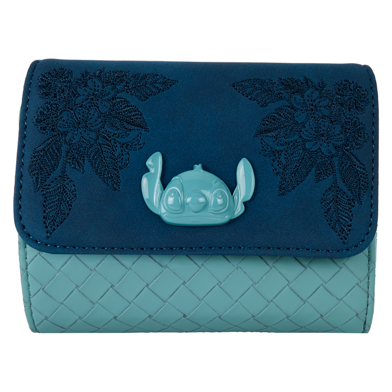 Précommande : DISNEY - Stitch "Embroidered" - Portefeuille LoungeFly