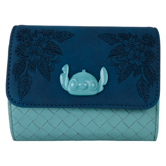 Précommande : DISNEY - Stitch "Embroidered" - Portefeuille LoungeFly