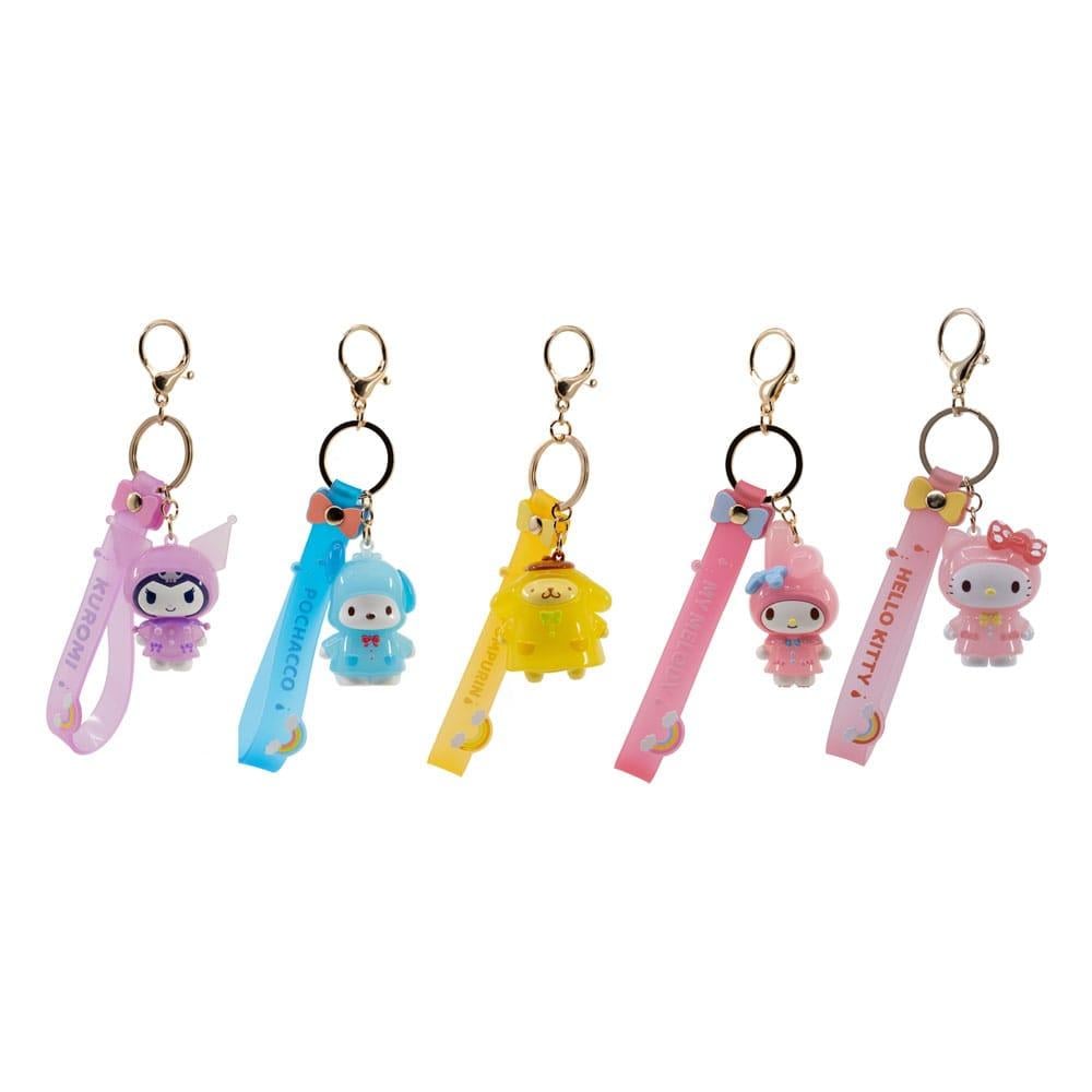 Précommande : HELLO KITTY - Raincoat Series - Assortiment 12 Porte-Clés 6-7cm