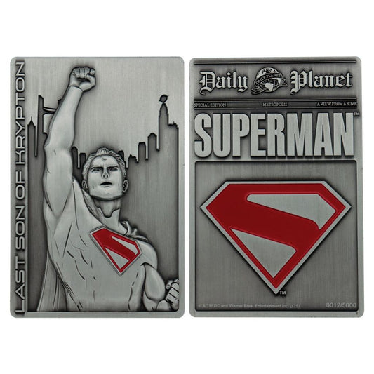 Précommande : SUPERMAN 2025 - Last son of Krypton - Lingot Edition Limitée