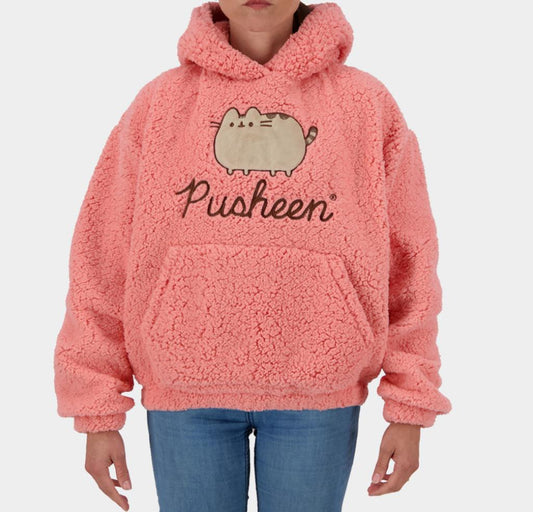 Précommande : PUSHEEN - Pull à Capuche Teddy pour Femme (XS)