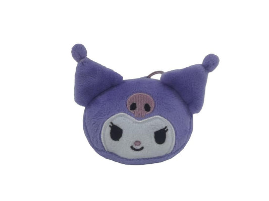 Précommande : KUROMI - Head - Purple - Mini Porte-clés Peluche