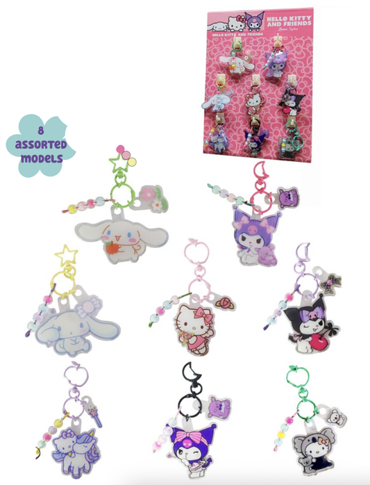 Précommande : HELLO KITTY & Friends - Assortiments de 8 Porte-clés