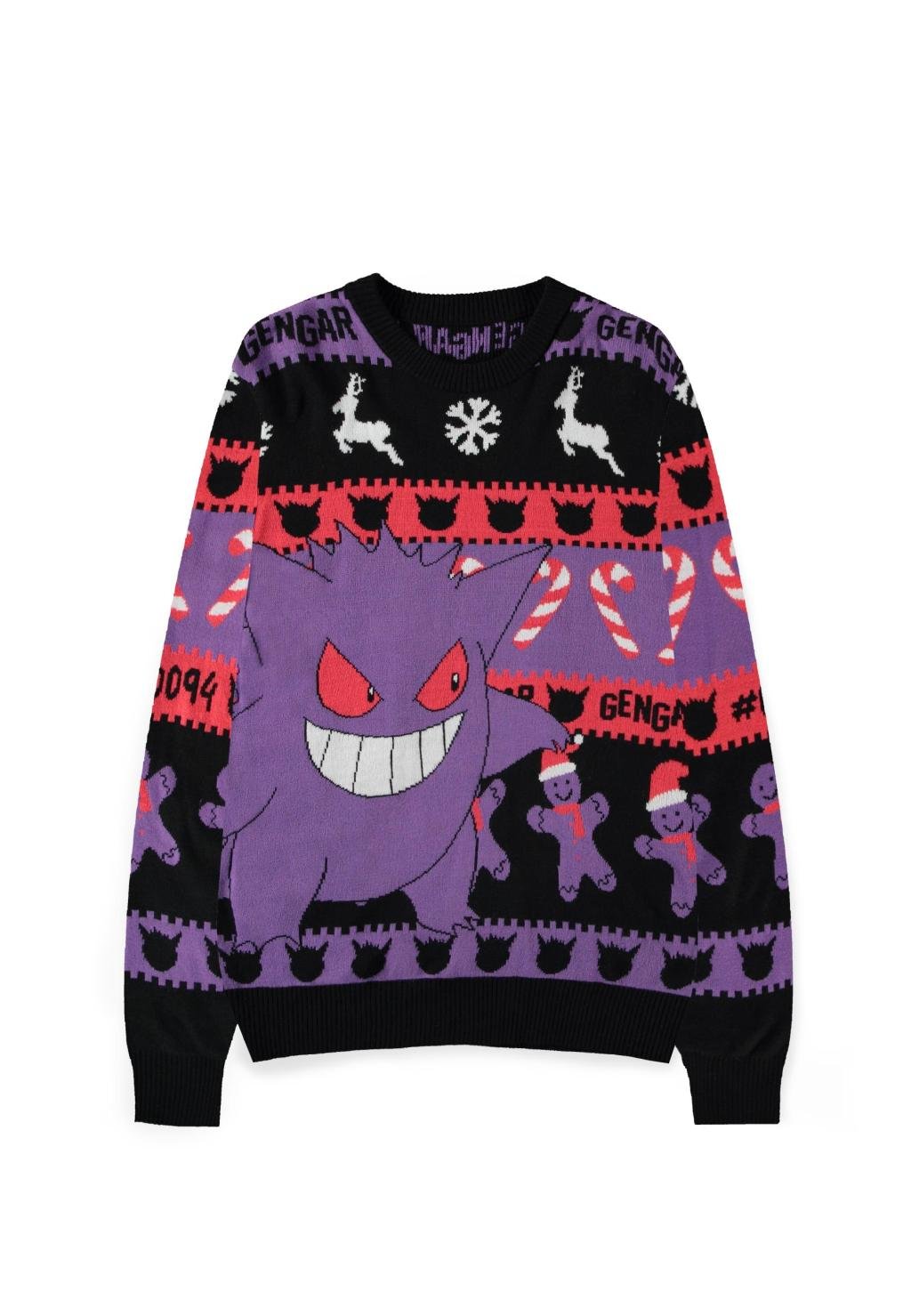 Précommande : POKEMON - Ectoplasme - Pull de Noël (S)
