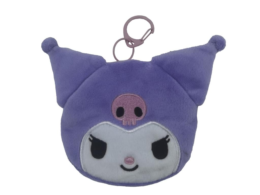 Précommande : KUROMI - Head - Purple - Portemonnaie Peluche