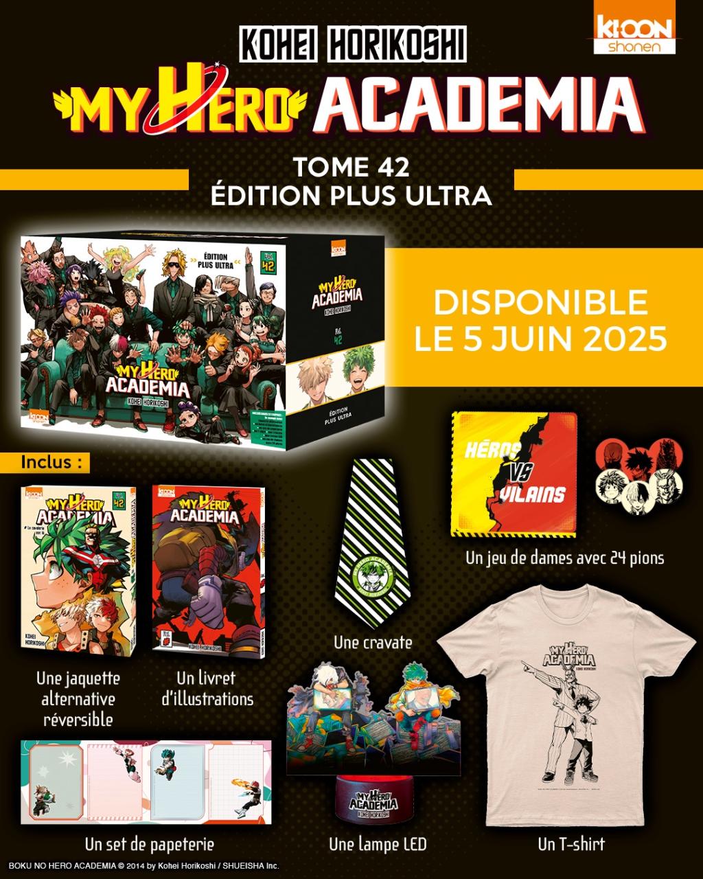 Précommande : MY HERO ACADEMIA - Tome 42 - PLUS ULTRA COLLECTOR