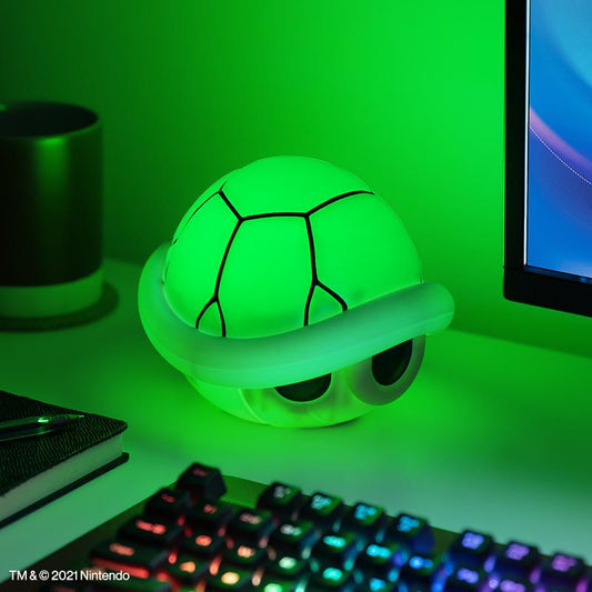 Précommande : SUPER MARIO - Carapace Verte - Lampe Décorative avec Son 15cm