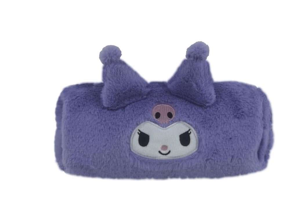 Précommande : KUROMI - Purple - Trousse Rectangulaire Fourrure