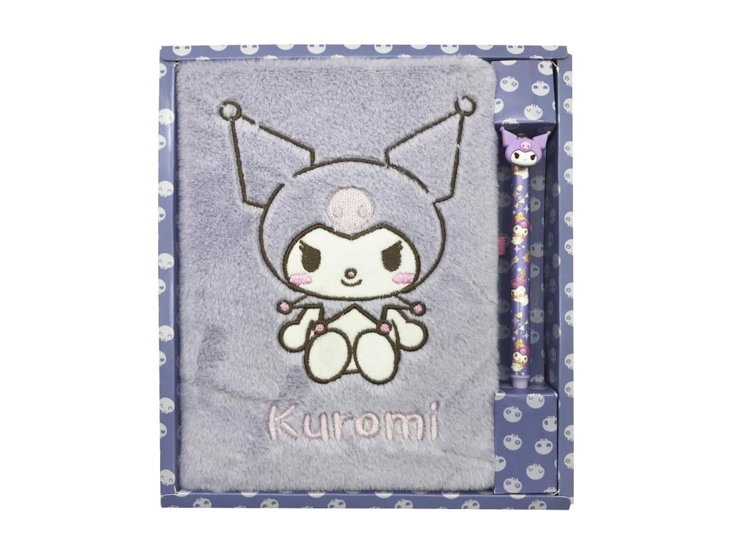 Précommande : KUROMI - Purple - Pack Notebook Fourrure A5 + Stylo-Bille