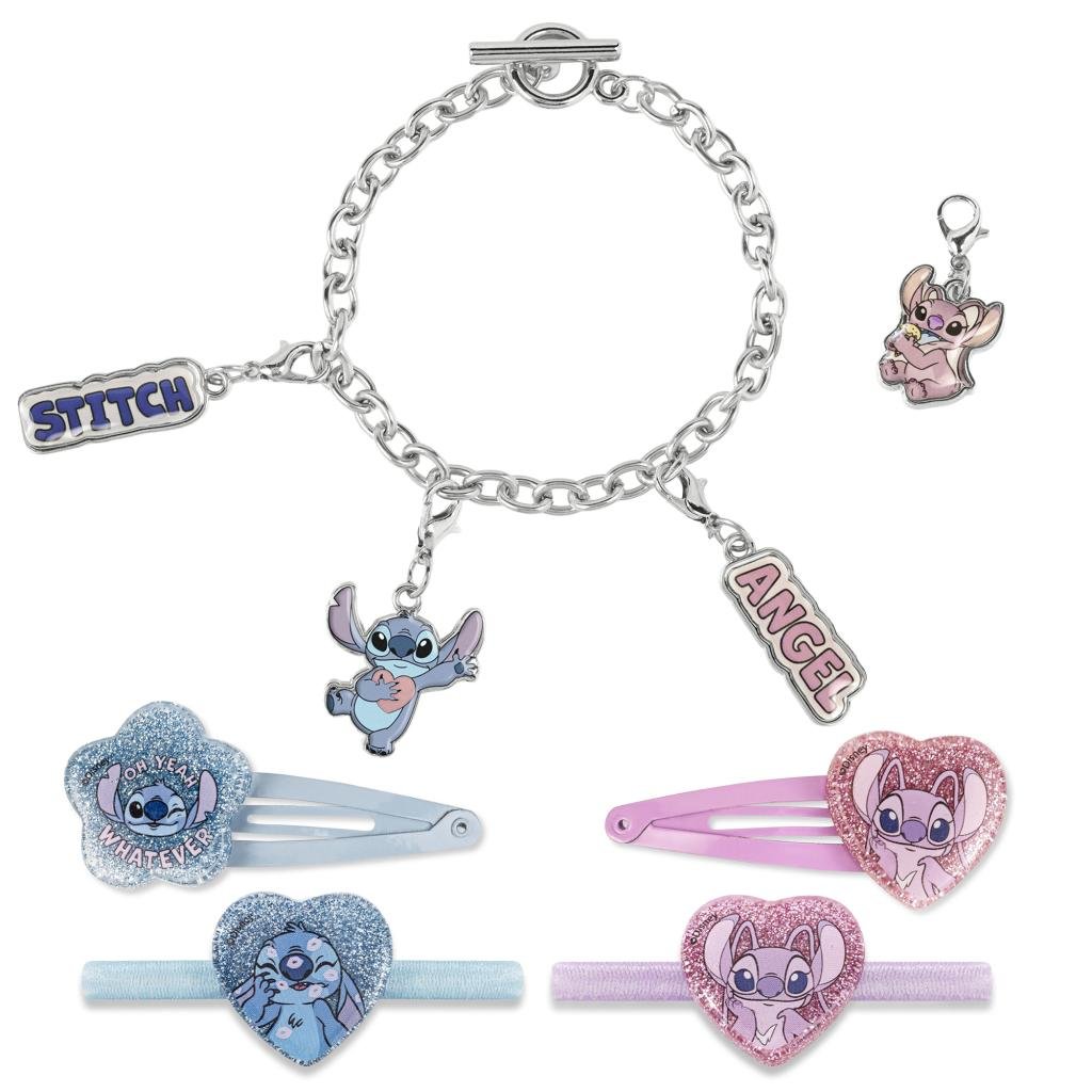 Précommande : STITCH - Set Bracelet avec Charmes & Accessoires à Cheveux