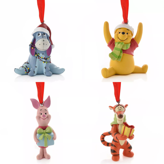 Précommande : DISNEY - Winnie & Friends - Set de 4 Décorations