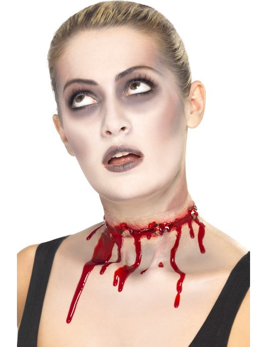 cicatrice cou égorgé halloween