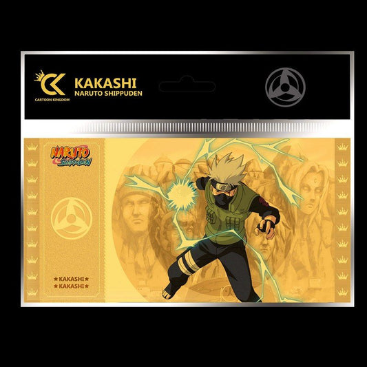 Naruto shippuden Kakashi ticket gold édition limitée