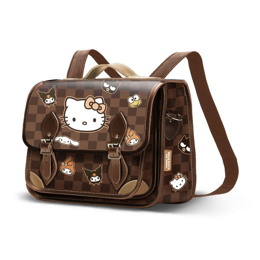 Précommande : HELLO KITTY & Friends - Damier - Sac à Dos Cartable Convertible