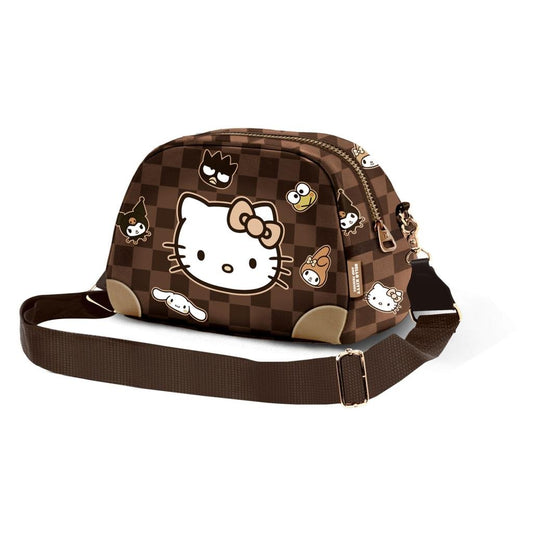 Précommande : HELLO KITTY & Friends - Damier - Sac Bandouilère Bowling '24x15x10cm'