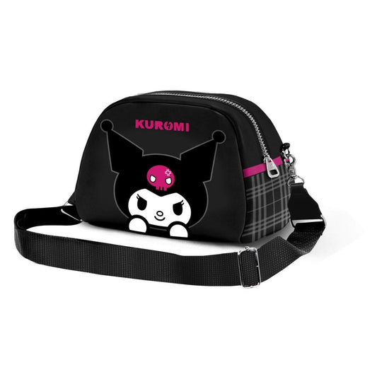 Précommande : KUROMI - Skull - Sac Bandouilère Bowling '24x15x10cm'