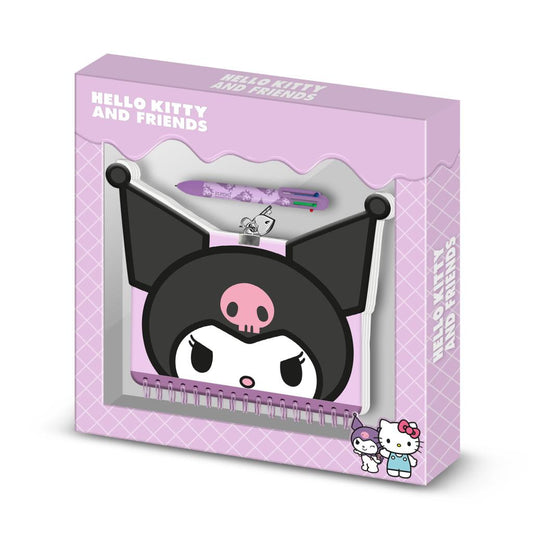 Précommande : KUROMI - Head - Gift Box - Journal Intime + Stylo