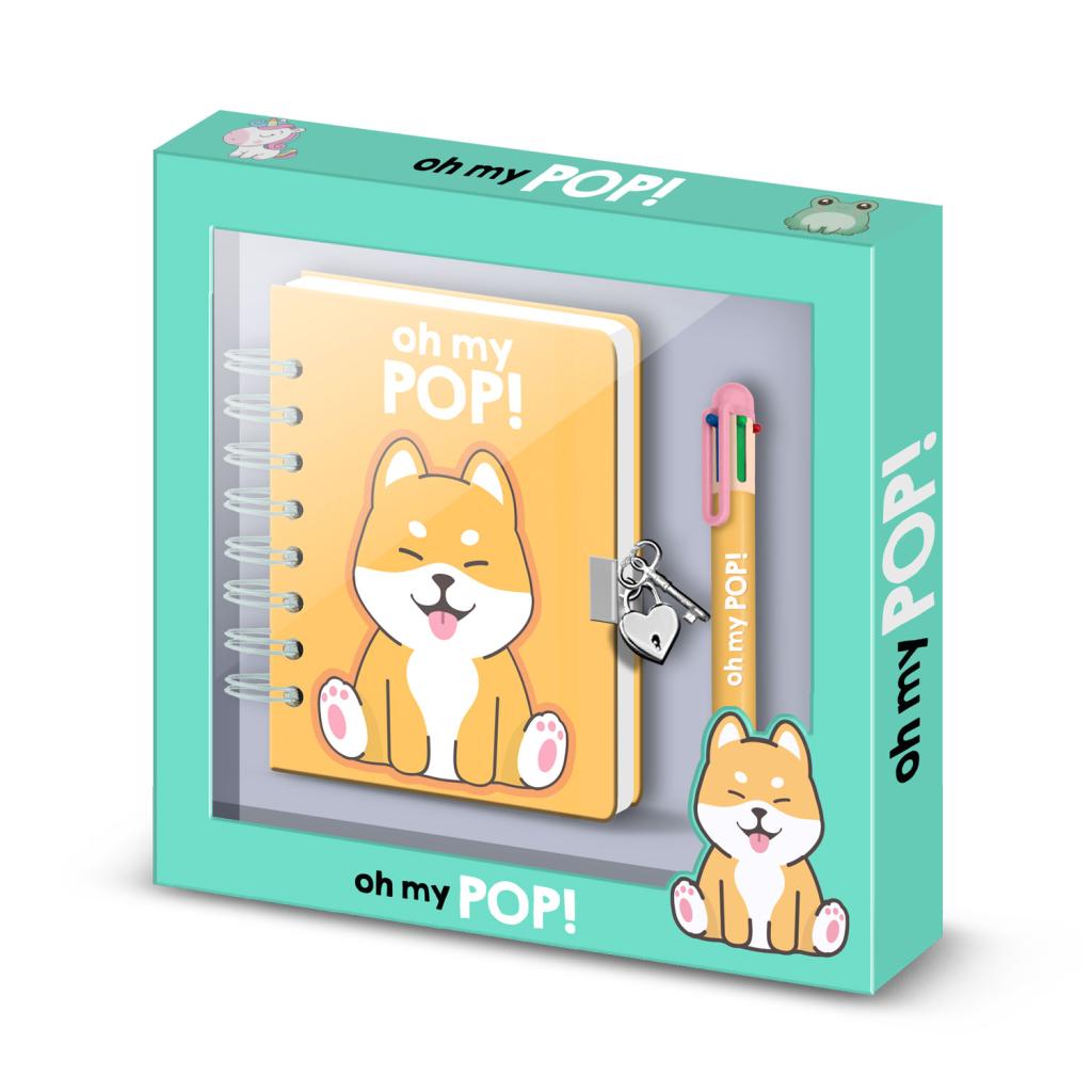 Précommande : OH MY POP! - Shiba - Gift Box - Journal Intime + Stylo